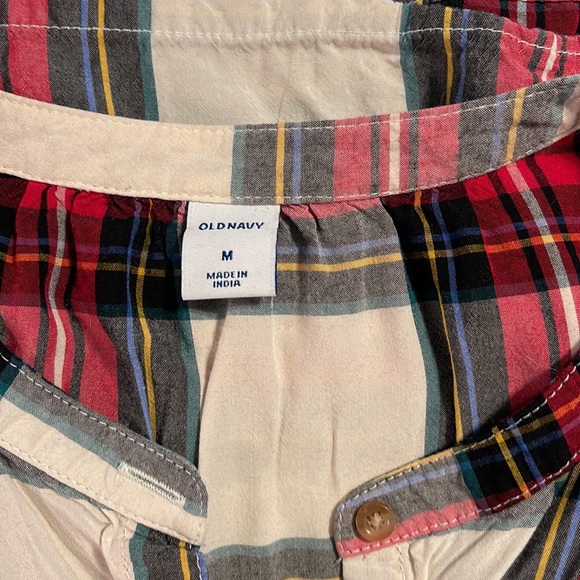 EUC tartan plaid button down shirt - medium - Picture 3 of 7